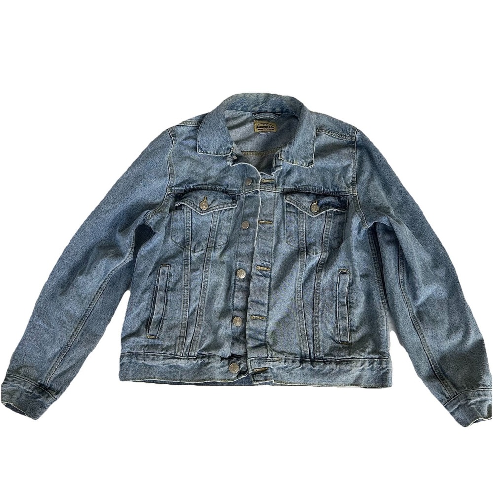 Sears‎ Roebucks Denim Trucker Jacket Mens Medium 100% cotton Jean jacket